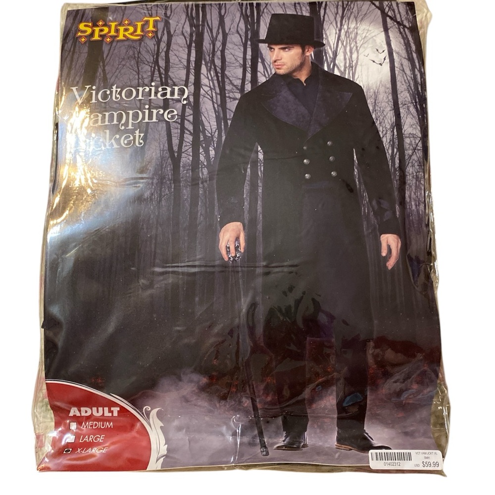 Steampunk Medieval Times Scarborough Fair Adult Victorian Vampire Costume SZ XL